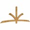 Ekena Millwork Davenport Rough Sawn Timber Gable Bracket, Western Red Cedar, 108"W x 40"H x 2"D x 4"F, 9/12 Pitch GBW108X40X0204DAV00RWR - alternate 2